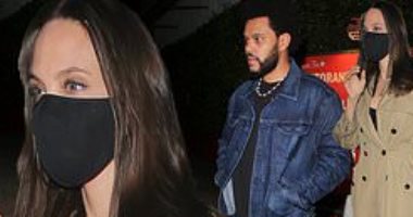 حب جديد ولا إيه؟.. أنجلينا جولى فى عشاء رومانسى مع The Weeknd "صور"