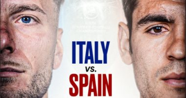 مباراة ايطاليا واسبانيا