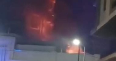 السيطرة على حريق بأحد الفنادق بكورنيش الإسكندرية.. صور