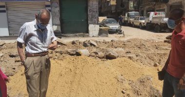 محافظ الإسكندرية: إصلاح خط الصرف الصحى بشارع ملك حفنى بالمنتزة أول 