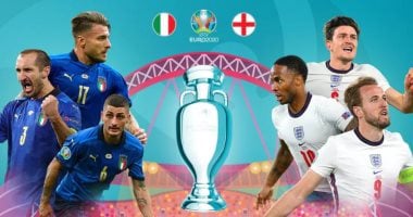موعد مباراة إيطاليا ضد إنجلترا فى نهائى يورو 2020 والقنوات الناقلة