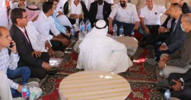 محافظ جنوب سيناء يلبى دعوة حضور زفاف بدوى بتجمع وادى مجيرح بمدينة دهب