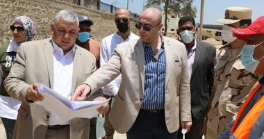 محافظ بنى سويف يتابع الموقف التنفيذى لمشروع تطوير كورنيش النيل
