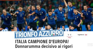 صحف أبطال أوروبا: ويمبلي يكتسي باللون الأزرق وجنون إيطاليا.. صور