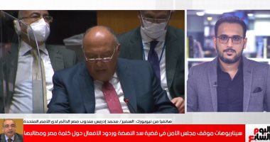 مندوب مصر بالأمم المتحدة يكشف لتلفزيون اليوم السابع سيناريوهات استخدام الفيتو ضد مصر