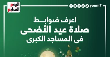 ضوابط صلاة عيد الأضحى فى المساجد الكبرى.. إنفوجراف