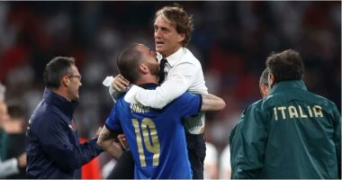 صورة يورو 2020.. مانشيني: لاعبونا كانوا رائعين وأدعو الشعب الإيطالي للاحتفال