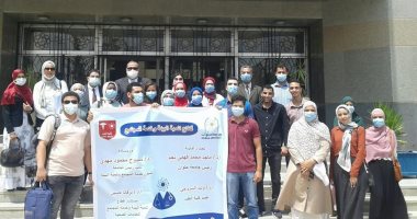 جامعة حلوان تطلق قافلة طبية وتوعوية بكفر العلو لتلبية احتياجات المواطنين