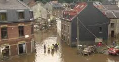 انقطاع التيار في بلجيكا جراء الفيضانات 