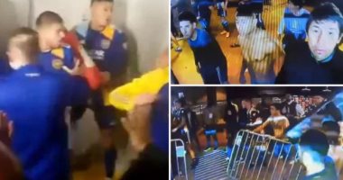 كأس ليبرتادوريس.. خناقة شوارع بين لاعبي بوكا جونيورز والشرطة البرازيلية "فيديو"