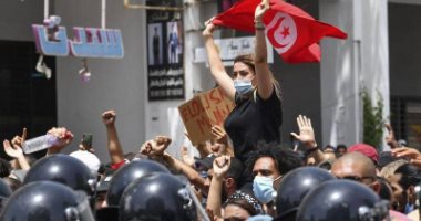 تونس تنتفض ضد الإخوان ..دعم شعبي لقرارات الرئيس قيس سعيد.. ألبوم صور
