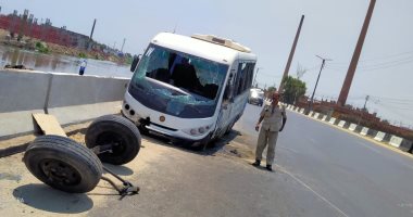 مصرع شخص فى حادث تصادم سيارة ودراجة نارية بطريق بلبيس أبو حماد بالشرقية