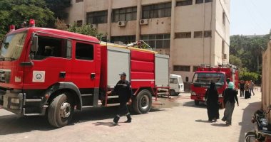 السيطرة على حريق محدود بإدارة مستشفيات جامعة الزقازيق