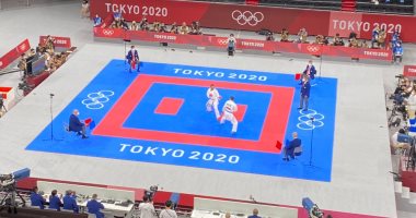 أولمبياد طوكيو.. عبد الله ممدوح لاعب الكاراتيه يخسر أمام لاعب اليابان