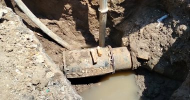 مياه الإسكندرية: إصلاح كسر ماسورة بالكينج القديم ورفع المياه من "السكة الحديد"