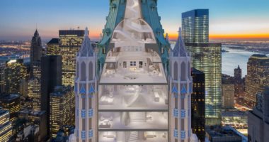 شقة مذهلة تشغل 8 طوابق فى برج شهير بنيويورك للبيع مقابل 79 مليون دولار