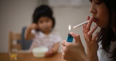 التدخين السلبي للأطفال 