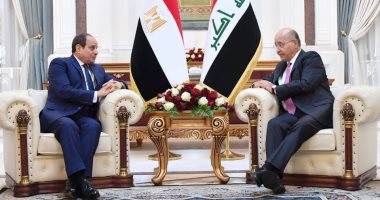 الرئيس السيسي يؤكد حرص مصر على تعزيز دور العراق القومى العربى