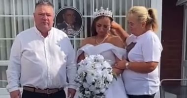 عروس ترتدي فستان زفافها في جنازة خطيبها قبل ساعات من زواجهما.. اعرف القصة