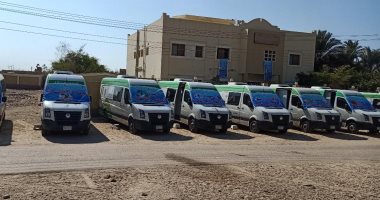 "صحة" المنيا تنظم قافلة طبية لأهالى قرية بنى خالد فى ملوى ضمن "حياة كريمة"
