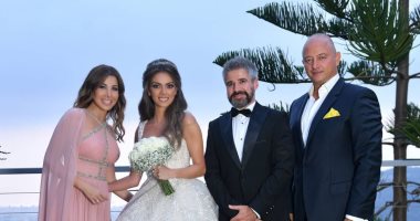 نانسي عجرم تحتفل بزواج شقيقها بمجموعة صور من كواليس الزفاف