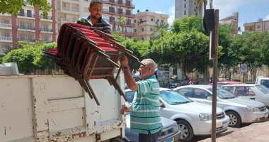 رفع 150 حالة إشغال طريق مخالفة وتحرير 4 محاضر عدم ارتداء كمامة بالبحيرة