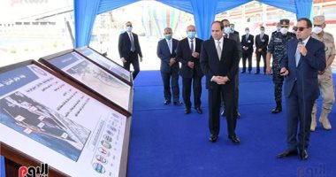 الرئيس السيسى يطلع على عمليات التطوير فى ميناء الإسكندرية البحرى
