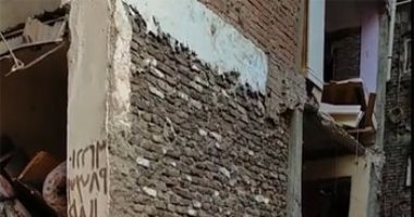 تفاصيل انهيار أجزاء من أحد المنازل بطنطا بسبب انفجار اسطوانة بوتاجاز.. فيديو
