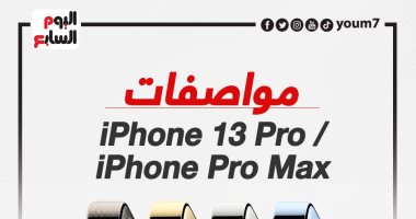 اعرف مواصفات iPhone 13 Pro و iPhone 13 Pro Max.. إنفوجراف