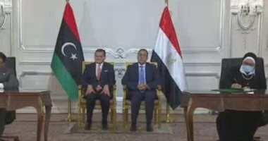 رئيس الوزراء ونظيره الليبي يشهدان توقيع عددا من بروتوكولات التعاون