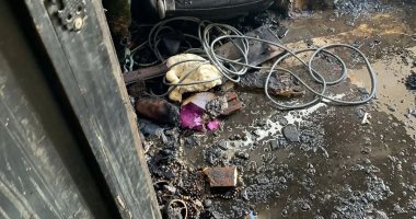 زوجة شريف منير تكشف حجم الدمار فى منزلها بفيديو بعد الحريق: "قدر ولطف"