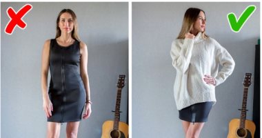 5 أفكار لتنسيق ملابسك القديمة بطريقة جديدة.. "البلوزة الأوفر سايز مع الفساتين"