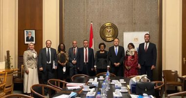 وفد من خارجية الجابون يزور الوكالة المصرية للشراكة من أجل التنمية