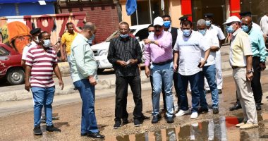 محافظ أسوان يوجه بإصلاح وصيانة خط الصرف بشارع أبو شوك ودهان واجهات العقارات