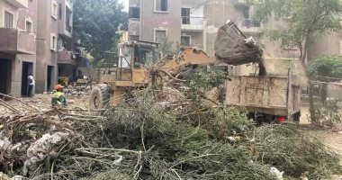 رفع 750 حالة إشغال لمقاهى ومحال مخالفة بحدائق الأهرام