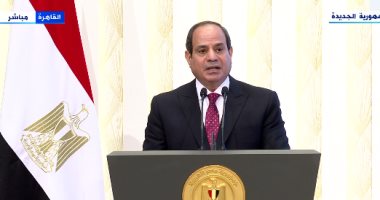 الرئيس السيسى يوجه تحية تقدير واعتزاز للرئيس السابق عدلى منصور