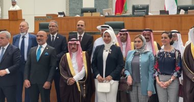 هيام الطباخ نائبة التنسيقية تشارك بمؤتمر البرلمانيين العرب بمقر مجلس الأمة الكويتي