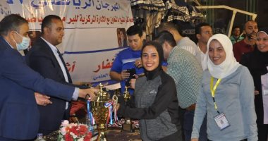اختتام المهرجان الرياضى الأول للأسر الطلابية للجامعات المصرية بجامعة كفر الشيخ