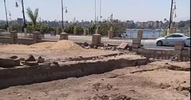 مفاجأة فى أعمال الحفر بموقع قصر أندراوس بمعبد الأقصر "فيديو"