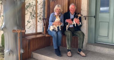 كاميلا زوجة الأمير تشارلز تتبنى كلبين صغيرين من مؤسسة لرعاية الحيوانات.. صور