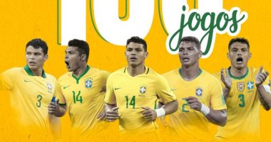 تياجو سيلفا يصل للمباراة رقم 100 مع منتخب البرازيل