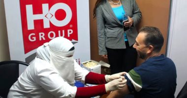 حملة تطعيم العاملين فى مجموعة HO Group