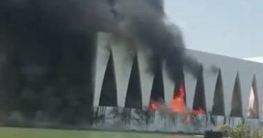 حريق قرب قاعة افتتاح مهرجان الجونة السينمائى ومحاولات للسيطرة على النيران