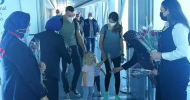 مطار الغردقة يستقبل أول رحلة للخطوط  النمساوية بعد توقفها بسبب كورونا ..صور 