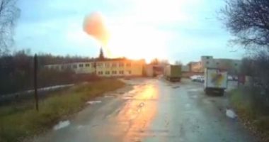 اللقطات الأولى من انفجار مصنع بمقاطعة ريازان فى موسكو.. فيديو وصور