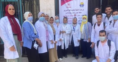 كلية التمريض جامعة حلوان تنظم قافلة توعوية حول مكافحة العدوى بفيروس كورونا