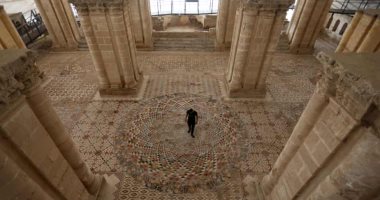 الكشف عن أكبر فسيفساء أرضية بالعالم فى "قصر هشام" بفلسطين.. صور