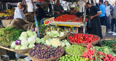 "كله بـ5 جنيه".. شاهد كيف انخفضت أسعار الطماطم والبصل والفلفل فى سوق الخضار بالإسماعيلية