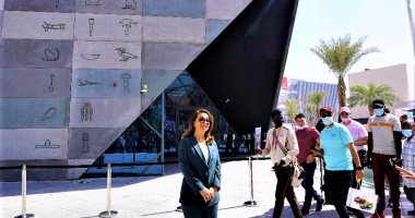 غادة والى ووفد من الأمم المتحدة يزورون الجناح المصرى باكسبو 2020 دبى 