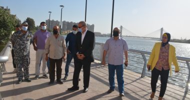محافظ القليوبية يتفقد أعمال تطوير قصر محمد على وتوسعة الطريق الدائرى بشبرا 